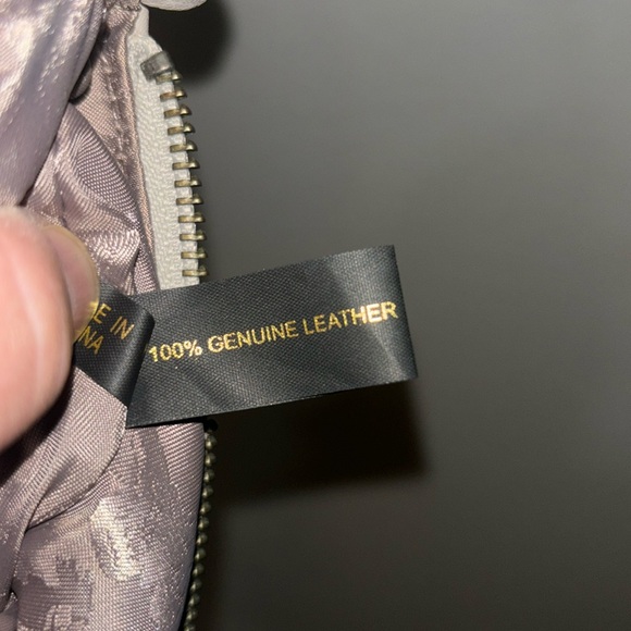 Rebecca Minkoff Fringe Leather Clutch Crossbody Bag, Beige - Picture 8 of 9